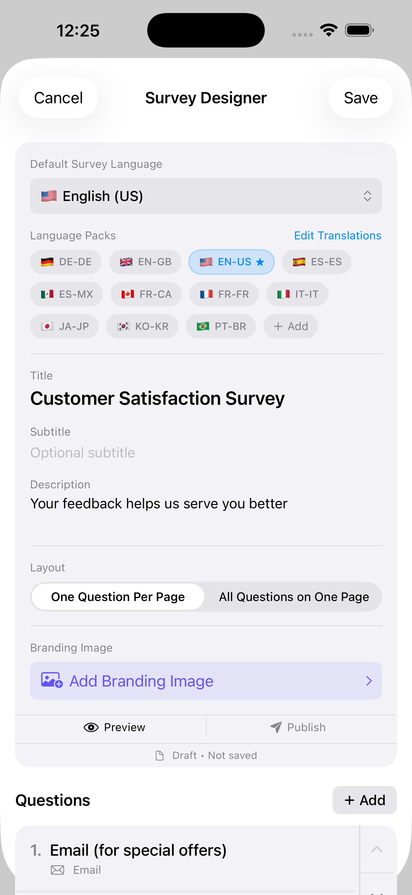 SurvHey Survey Designer